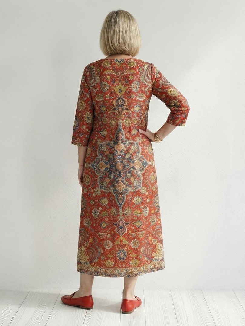 Prundra | Ease Patchwork Midi Dress