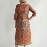 Prundra | Ease Patchwork Midi Dress