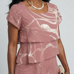 Veldra | Poised Abstract Knee Length Dress