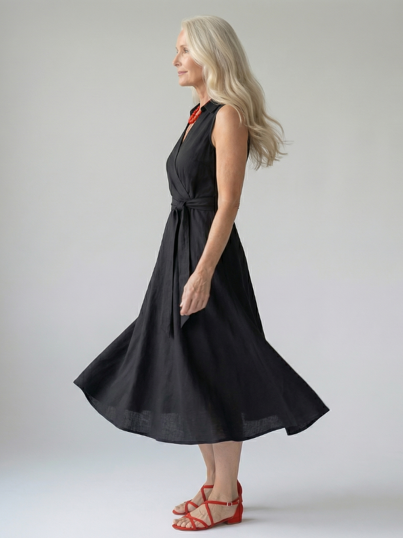 Sennarose | Relaxed Drape Midi Dress