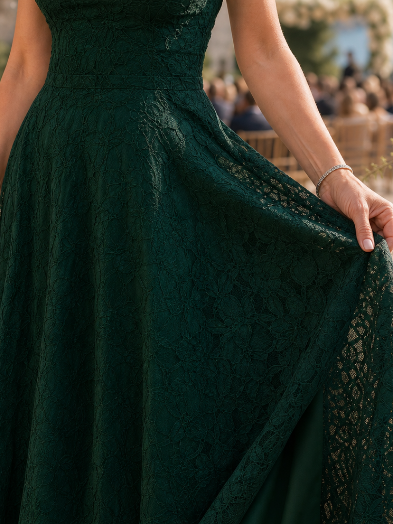 Fiorin | Spaghetti Strap Full Lace Maxi Dress