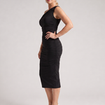 Temvia | One Shoulder Soft Ruched Detail Midi Dress