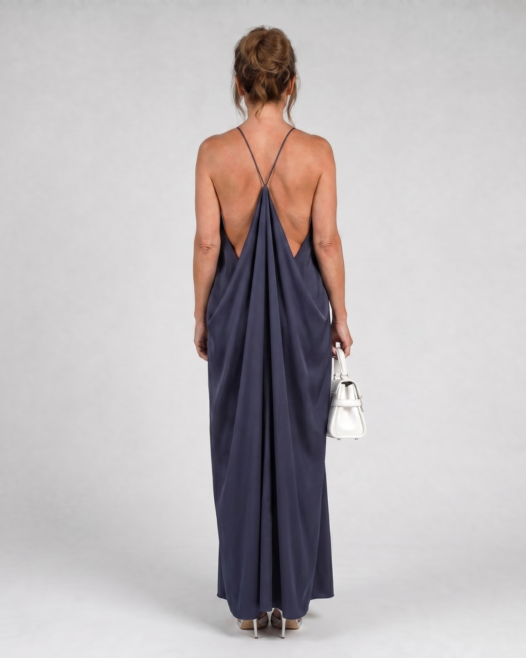 Velbelle | Sleeveless Soft Neck Flowing Maxi Dress
