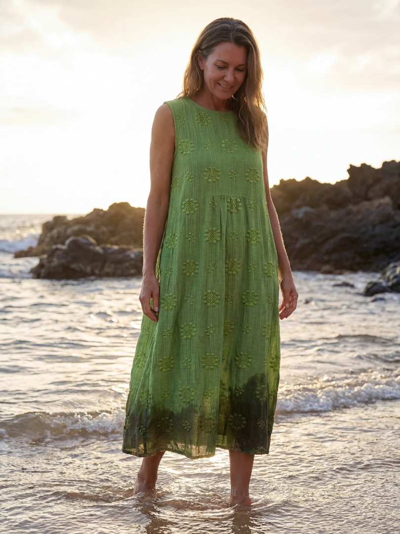 Tamsinda | Garden Texture Midi Dress