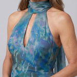 Marndra | Keyhole Halter Sleeveless Maxi Dress