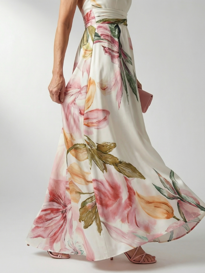 Celsette | Light Floral Maxi Dress