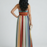 Merdra | Light Stripe Maxi Dress