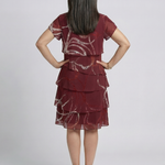 Julmae | Composed Abstract Knee Length Dress