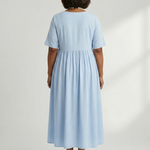 Verdra | Simple Gather Midi Dress