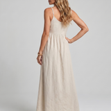 Esmessa | Spaghetti Strap Flowing Skirt Midi Dress