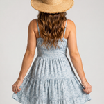 Perbeth | Spaghetti Strap Tiered Knee Length Dress