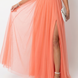 Roswynne | Deep V Strap Pleated Maxi Dress