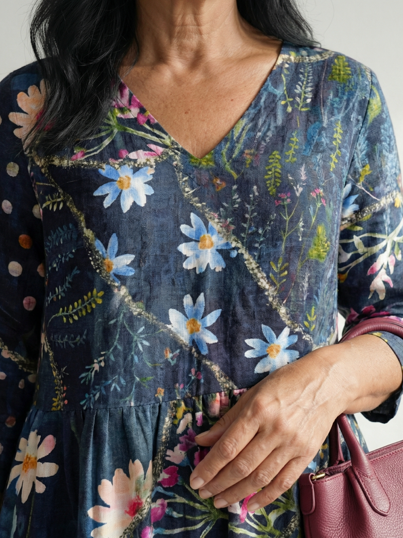Nilania | Easy Gather Floral Midi Dress