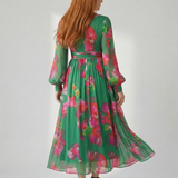 Magdassa | Soft Floral Midi Dress