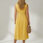 Tesbeth | Stack Button Midi Dress
