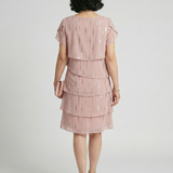 Hilawynne | Poised Dot Line Knee Length Dress