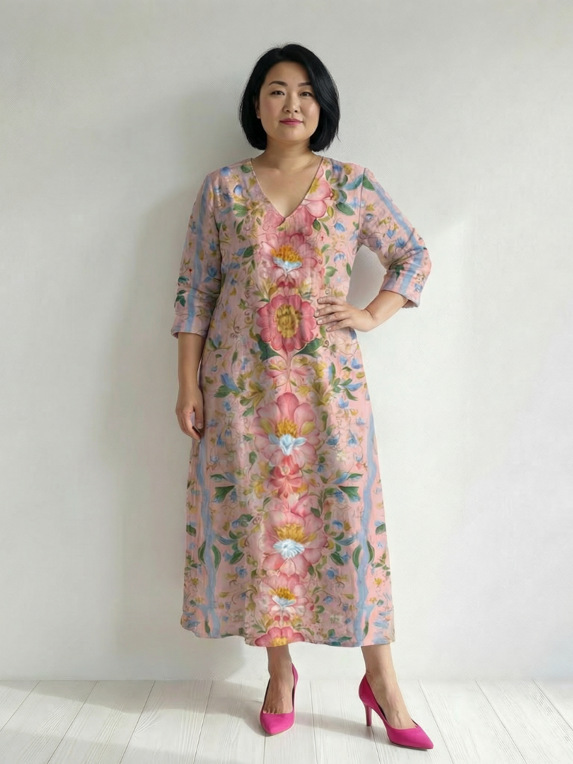 Mirana | Light Form Floral Midi Dress