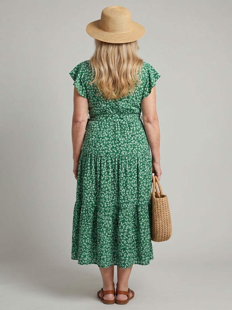 Mirrose | Calm Wrap Midi Dress
