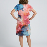 Esmewen | Poised Marble Knee Length Dress