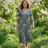 Lara | Gentle Shape Floral Midi Dress