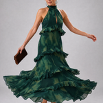 Coradra | Tiered Cutout Sleeveless Midi Dress