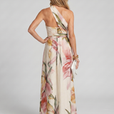Isassa | Soft Halter Flowing Skirt Maxi Dress