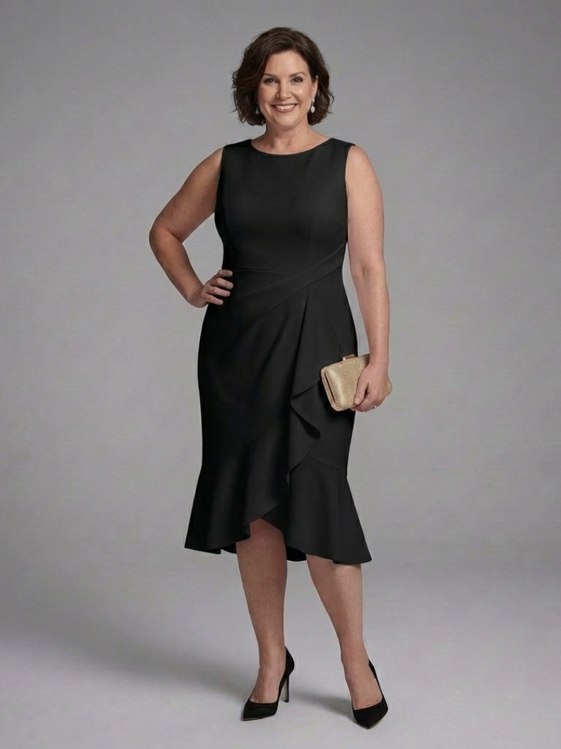Wrennala | Sleeveless Wrap Detail Midi Dress