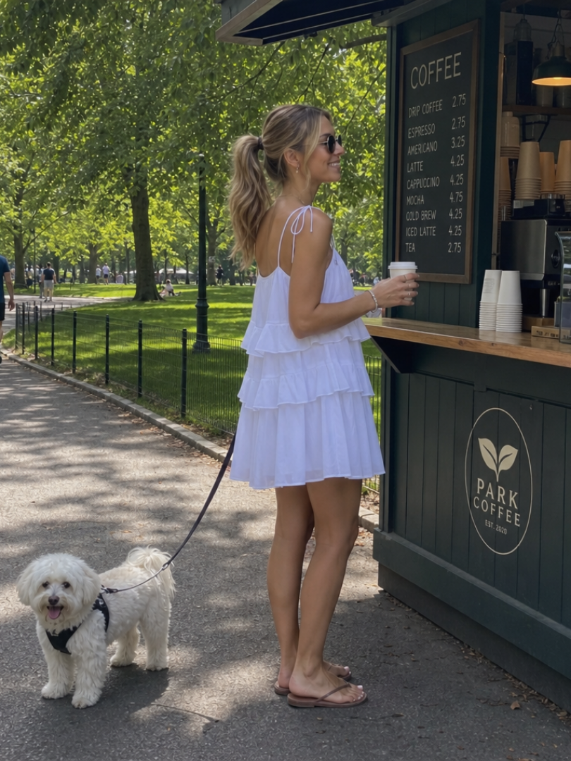 Miline | Ruffle Layers And Relaxed Fit Mini Dress