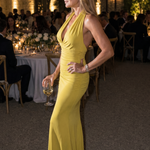 Wilsia | Halter Neck Fitted Silhouette Midi Dress