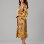 Fiossa | Floral Satin Wrap Lounge Robe