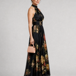 Serathea | Floral Halter Neck Midi Dress