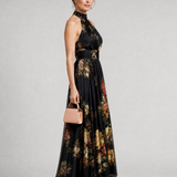 Serathea | Floral Halter Neck Midi Dress