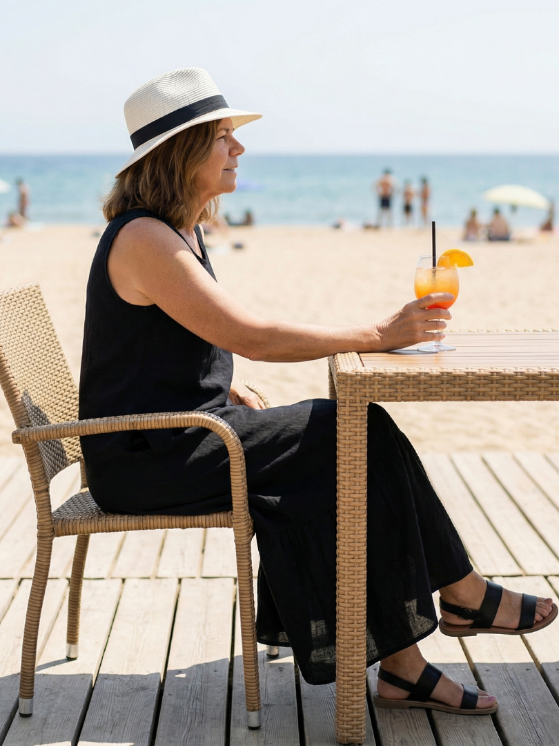 Linna | Easy Drape Midi Dress