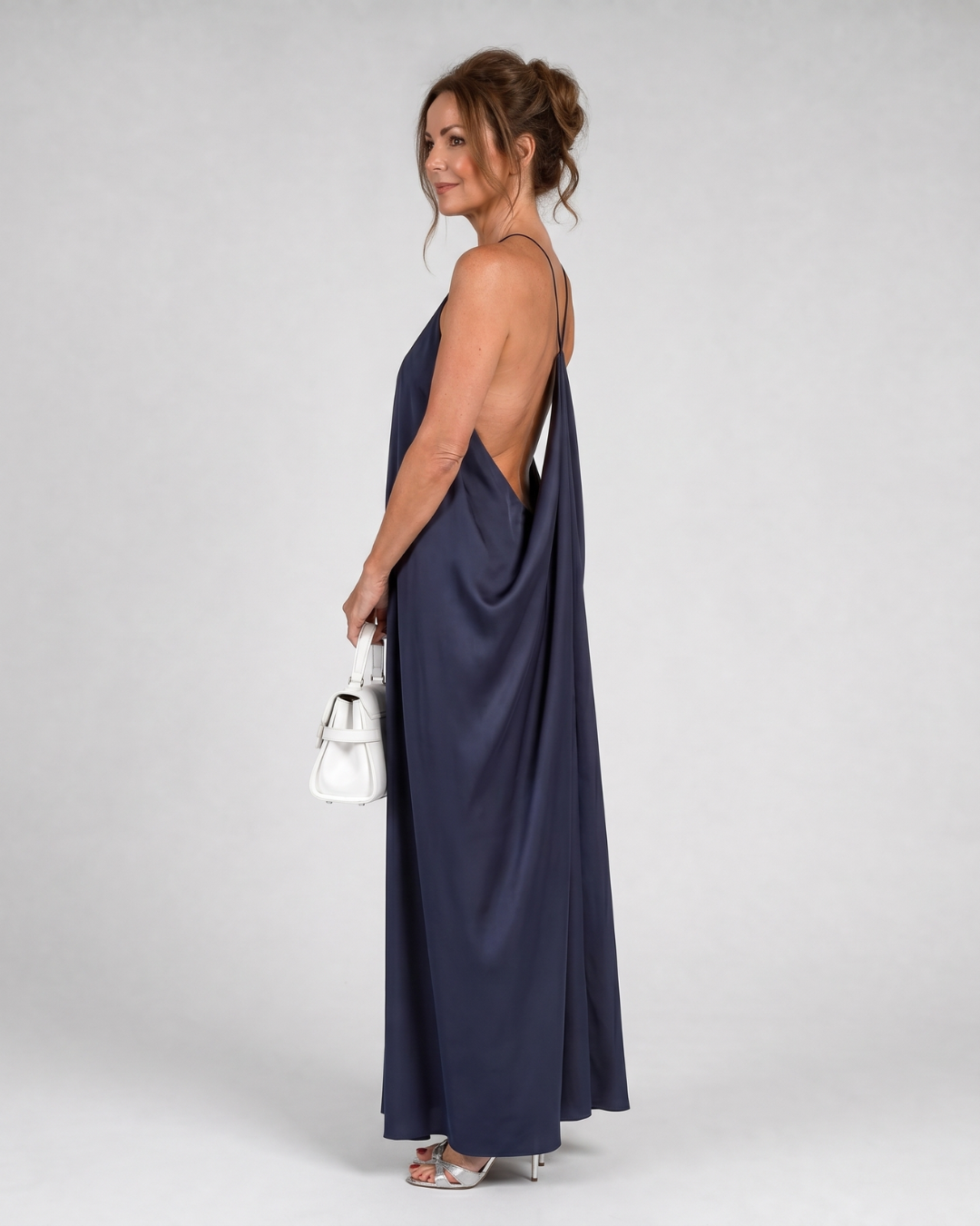 Velbelle | Sleeveless Soft Neck Flowing Maxi Dress