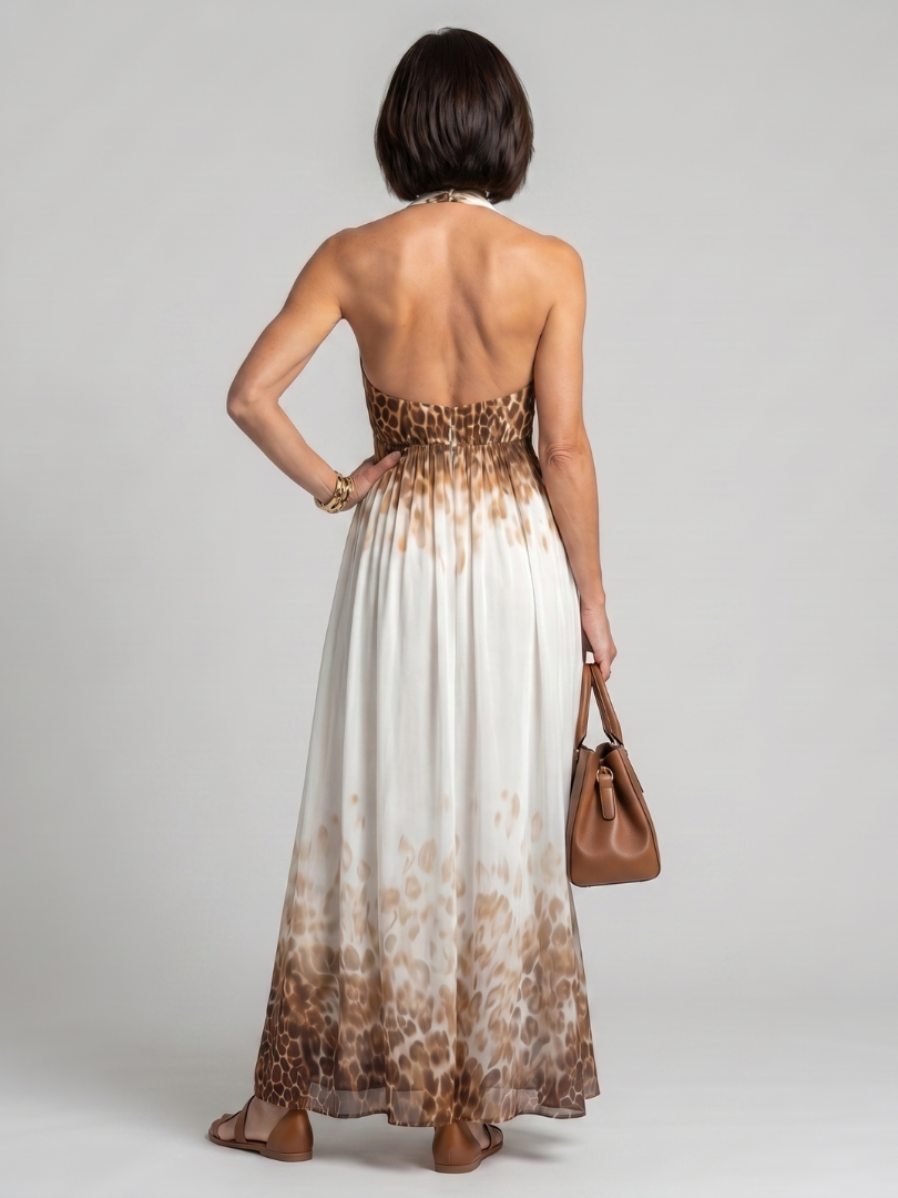 Mirabeth | Pleated White Midi Dress