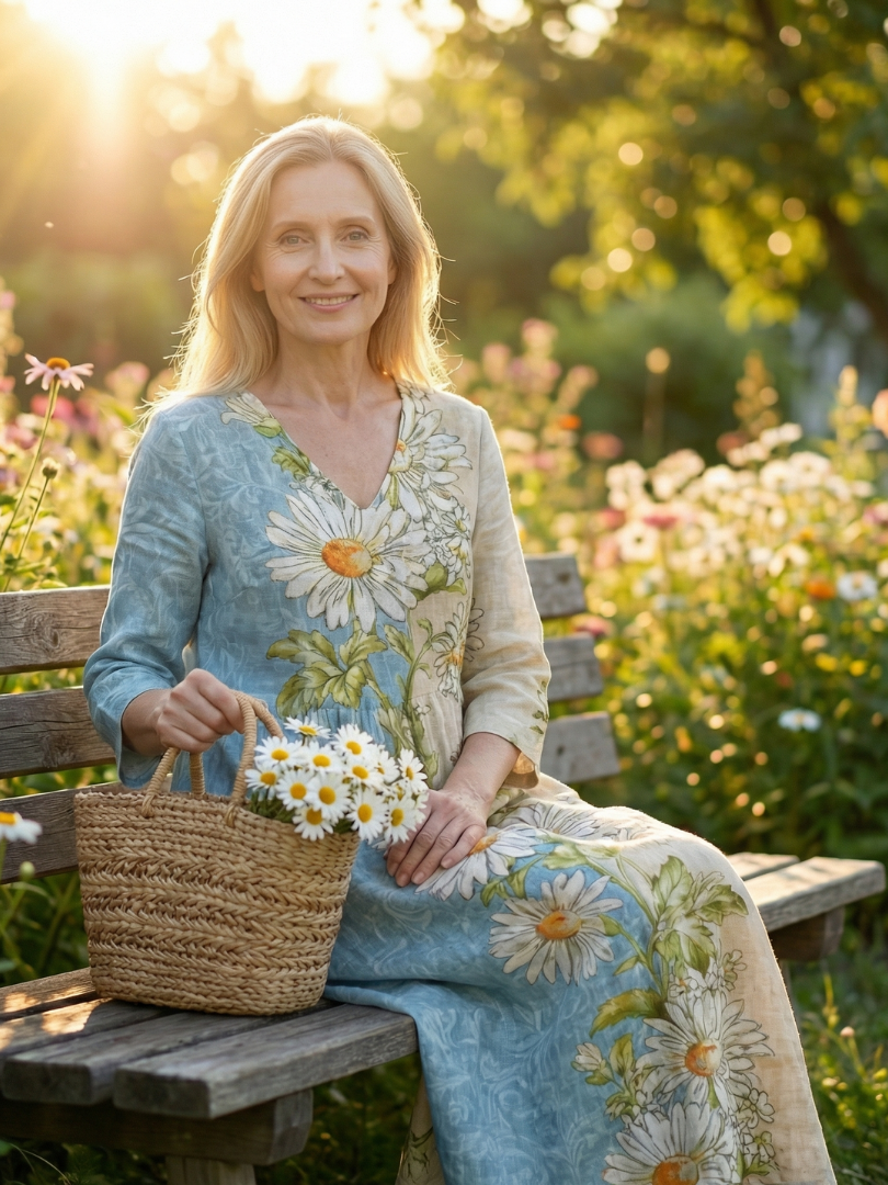 Dalssa | Light Daisy Midi Dress