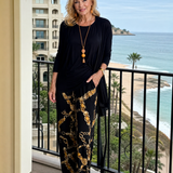 Bribelle | Layered Tunic And Printed Pant Set