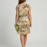Casa | Structured Abstract Knee Length Dress