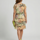 Casa | Structured Abstract Knee Length Dress