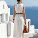 Norabeth | Contrast Line Midi Dress