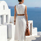 Norabeth | Contrast Line Midi Dress