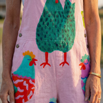 Suriney | Hen Motif Jumpsuit