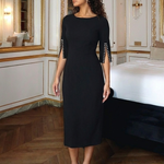 Marbelle | Split Sleeve Fitted Midi Dress