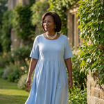 Verdra | Simple Gather Midi Dress