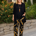 Bribelle | Layered Tunic And Printed Pant Set