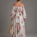 Coravia | Off Shoulder Floral Maxi Dress