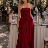 Sabwyn | Strapless Ruched Bodice Midi Dress