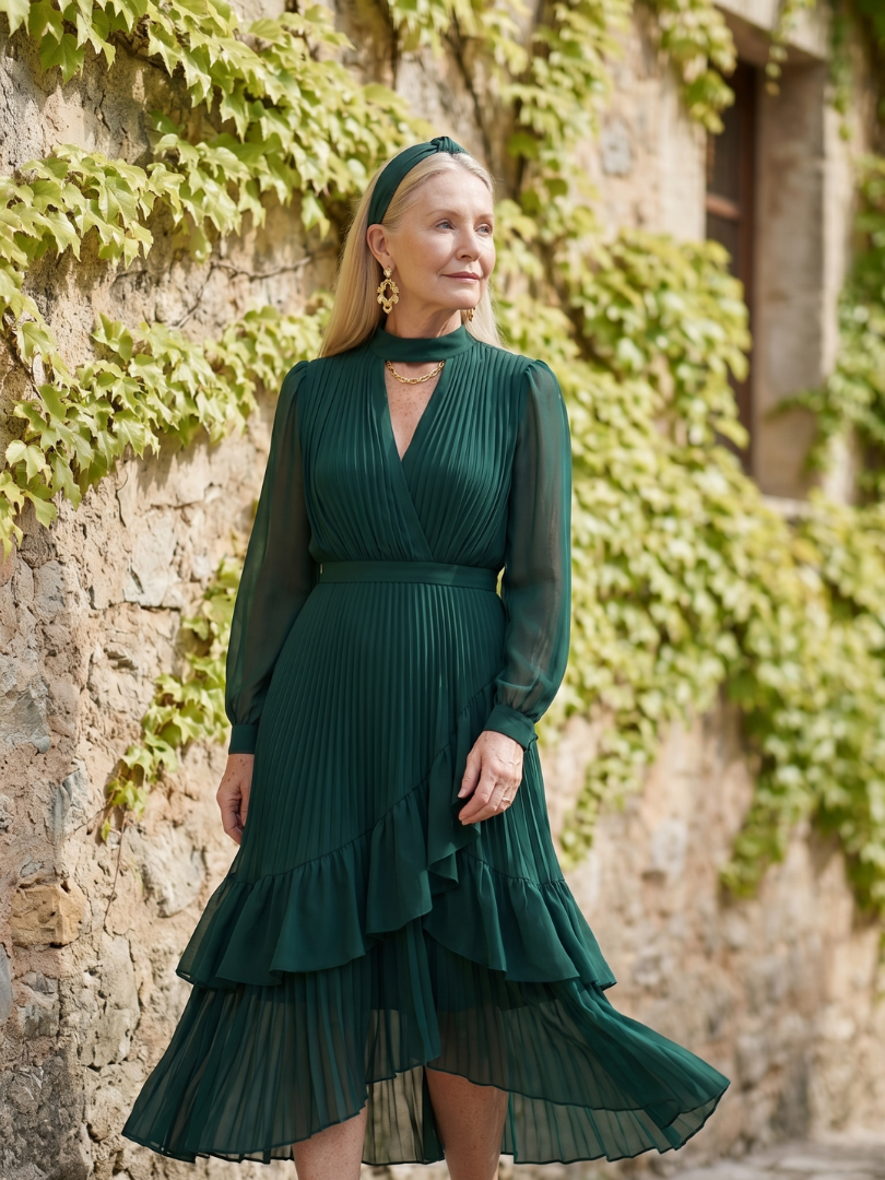 Dahbelle | Fluid Drape Midi Dress