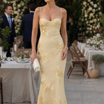 Talialette | Spaghetti Strap Corset Bodice Maxi Dress