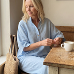 Frebeth | Button Front Relaxed Tunic Trouser Set